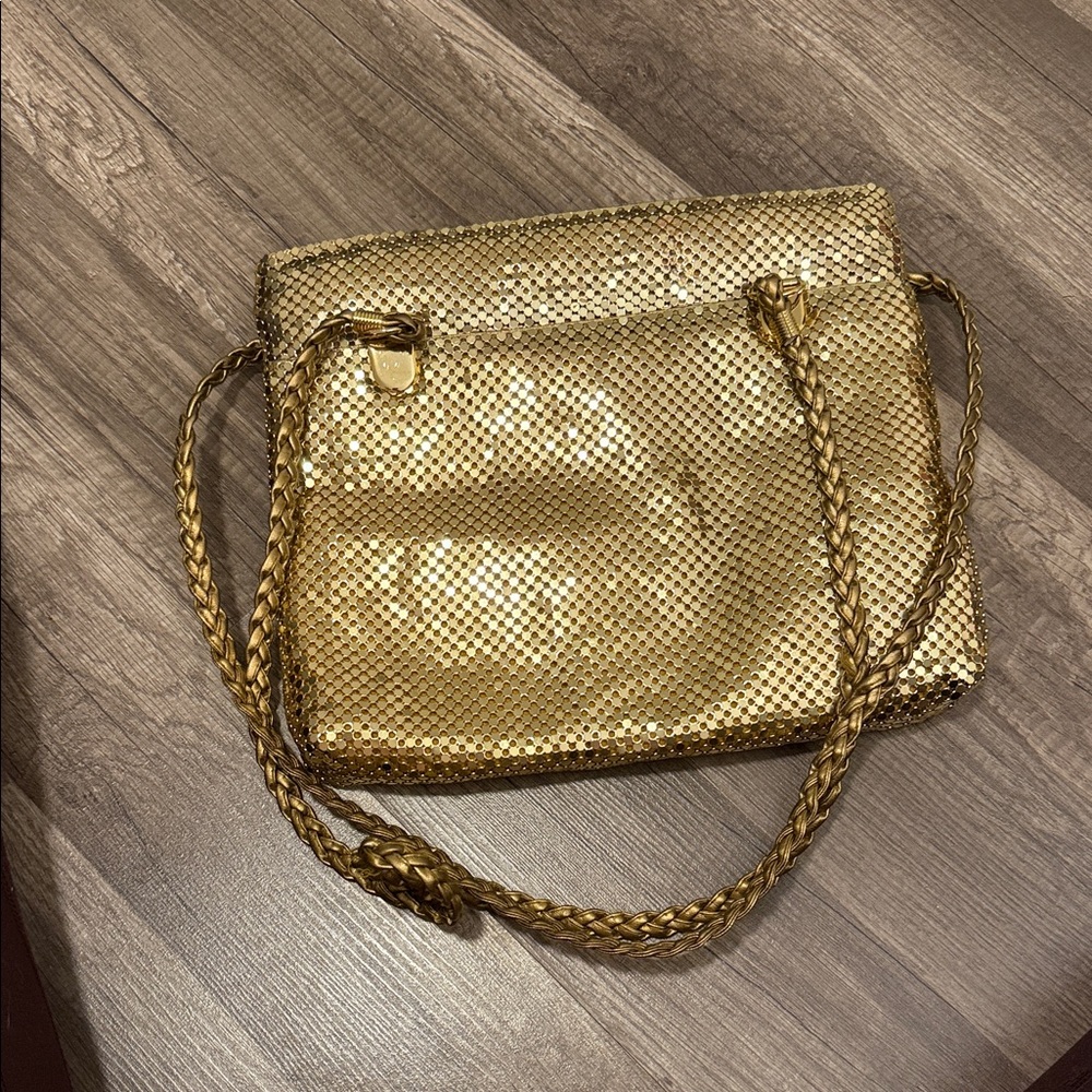 Y&S Vintage Gold Disco mesh Women's Bag - Picture 7 of 7